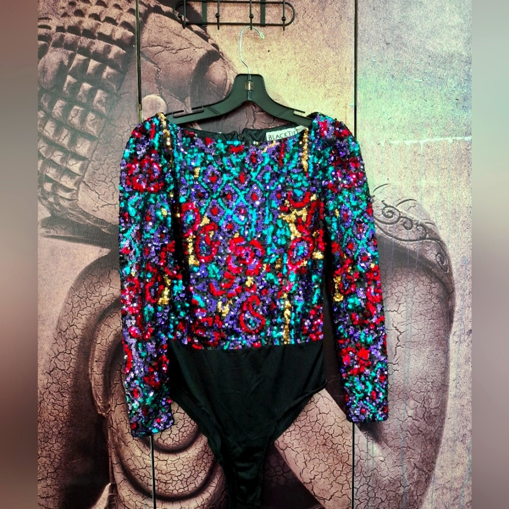 Colorful Sequin Bodysuit